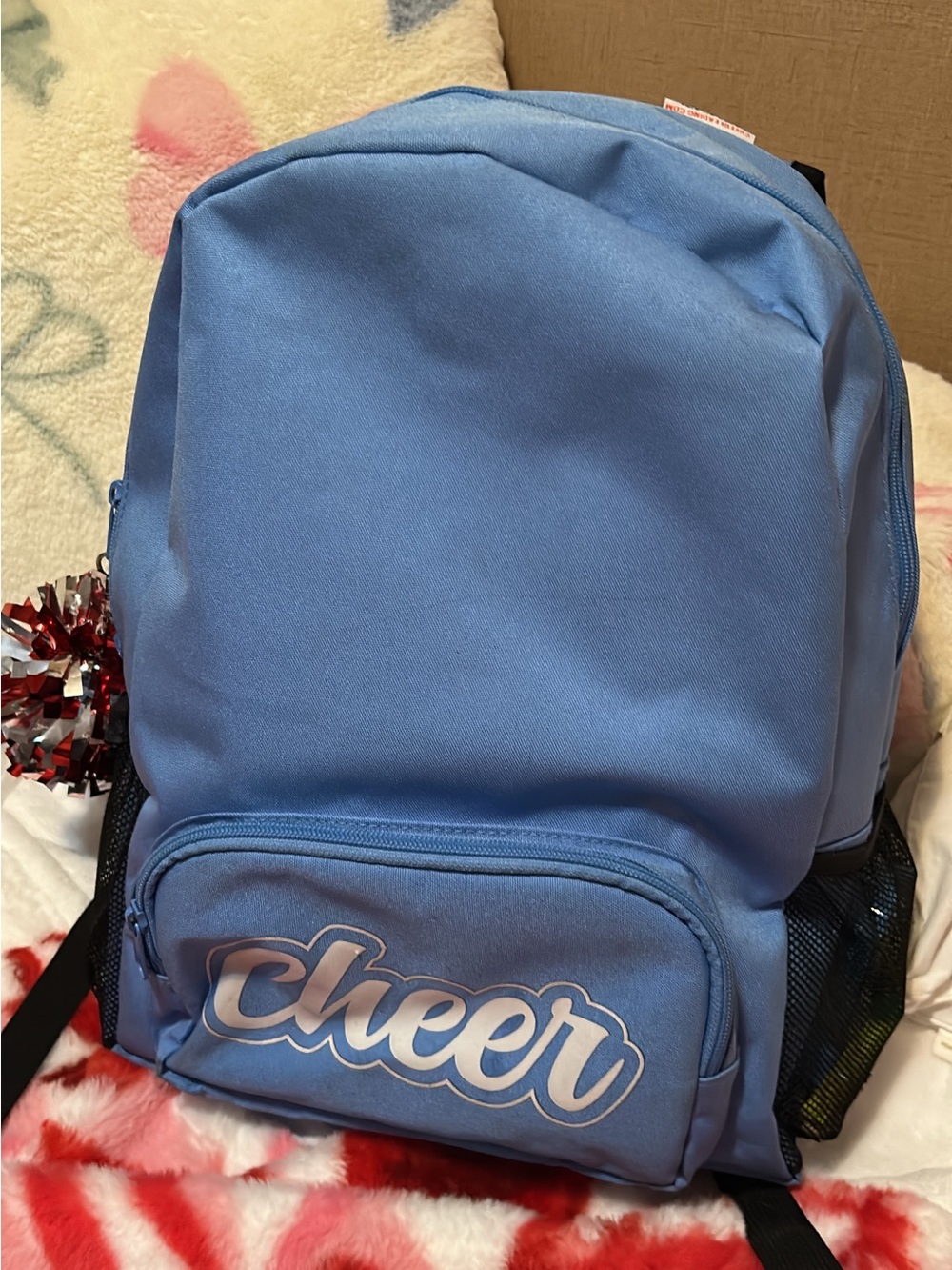 Light Blue "Cheer" Backpack